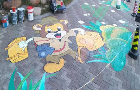 新昌夏季画地面彩绘会遇到的问题