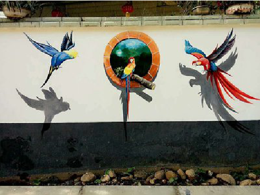 新昌视觉错位-3D墙绘设计