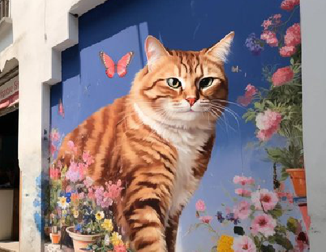 新昌自己绘制有个性的手绘墙